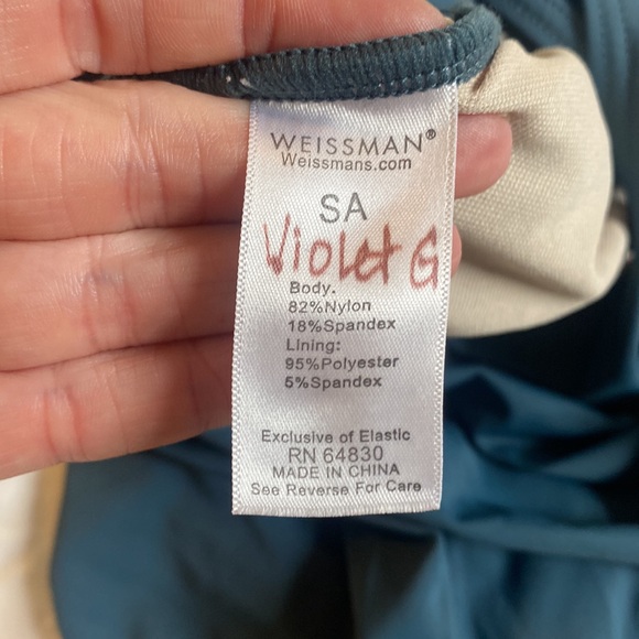 Weissman dance adult small leotard and matching skirt. Beautiful color. - Picture 5 of 8